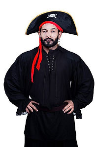 Pirategothic Black Pirate Fantasy Shirt Costume 
